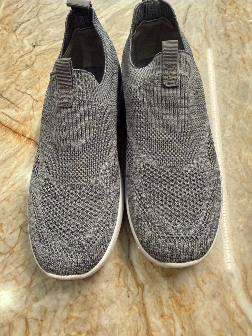 Tommy Bahama Grey Knit Slip-On Sneakers